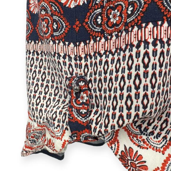 Daniel Rainn | Large | Double-V Faux Wrap Tie Waist Cap Sleeve Pocketed Dress - Picture 8 of 11